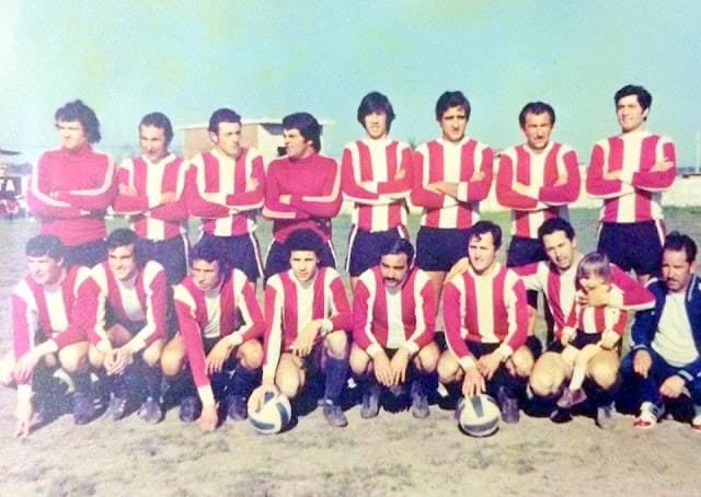 Plantel de Atlético Fernandino en la década de 1970.