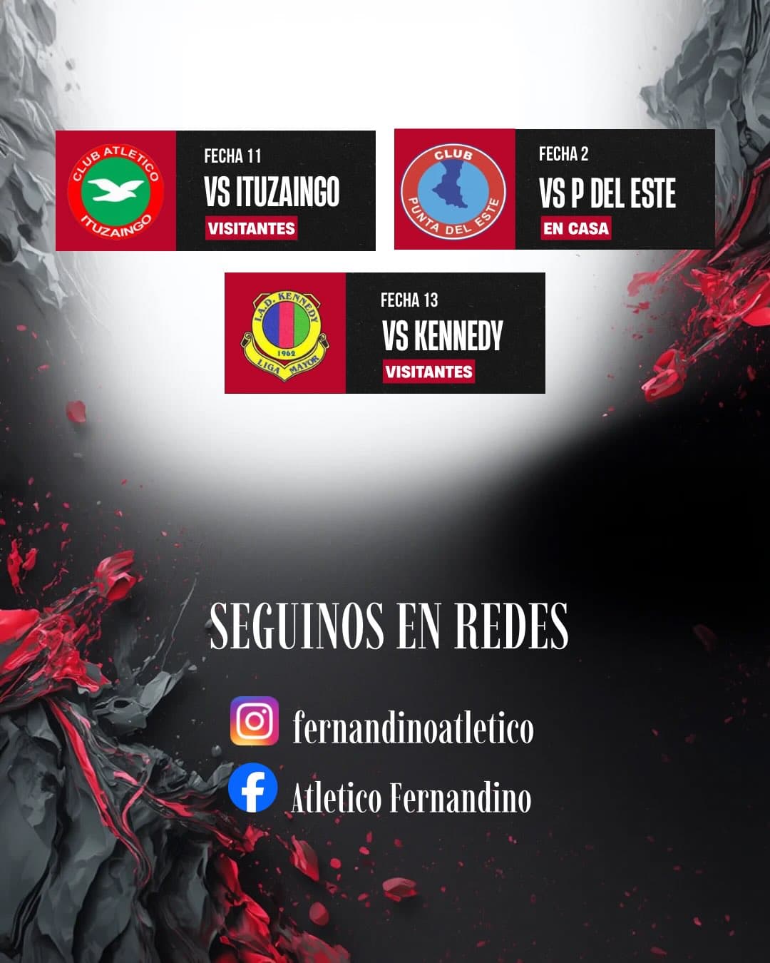 Fixture de las fechas 11 a 13 de la temporada 2026.